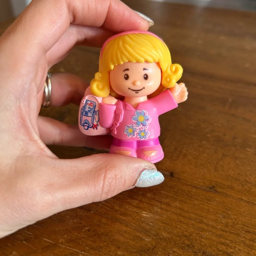 Fisher Price Little People blonde haired girl schoolgirl as is